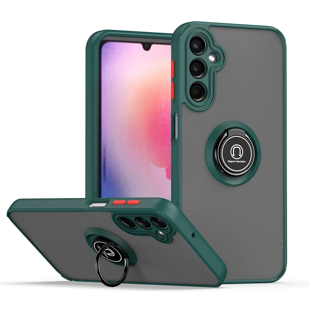 Coque avec anneau mat pour Samsung Galaxy A35 5G Coque avec anneau mat pour Samsung Galaxy A35 5G